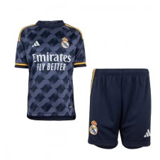 Real Madrid Bortedraktsett Barn 2023-24 Kortermet (+ korte bukser)